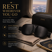 Load image into Gallery viewer, Generise Soft Padded 3D Sleeping Eye Mask – Black