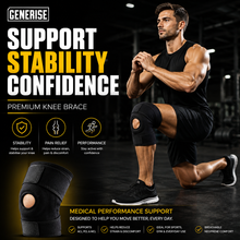 Load image into Gallery viewer, Generise Premium Adjustable Knee Brace – Medical Performance Support