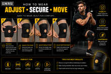 Load image into Gallery viewer, Generise Premium Adjustable Knee Brace – Medical Performance Support