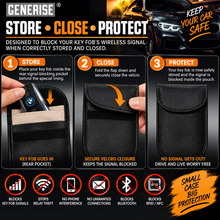 Load image into Gallery viewer, Generise RFID Anti-Theft Signal Blocker Case – Secure Your Vehicle Or Debit / Credit Cards with Confidence!