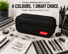 Load image into Gallery viewer, Aroosh All Ages Premium Quality Pencil Cases – Spacious, Durable &amp; Stylish - Triple Pocket &amp; 4 Colours!