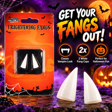Load image into Gallery viewer, Halloween Spooky Vampire Fangs – Fake Teeth or Glow in the Dark Mouthpiece – Fancy Dress Accessories
