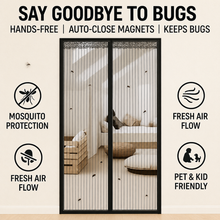 Load image into Gallery viewer, ELITE Magnetic Magic Mesh Mosquito Door Net