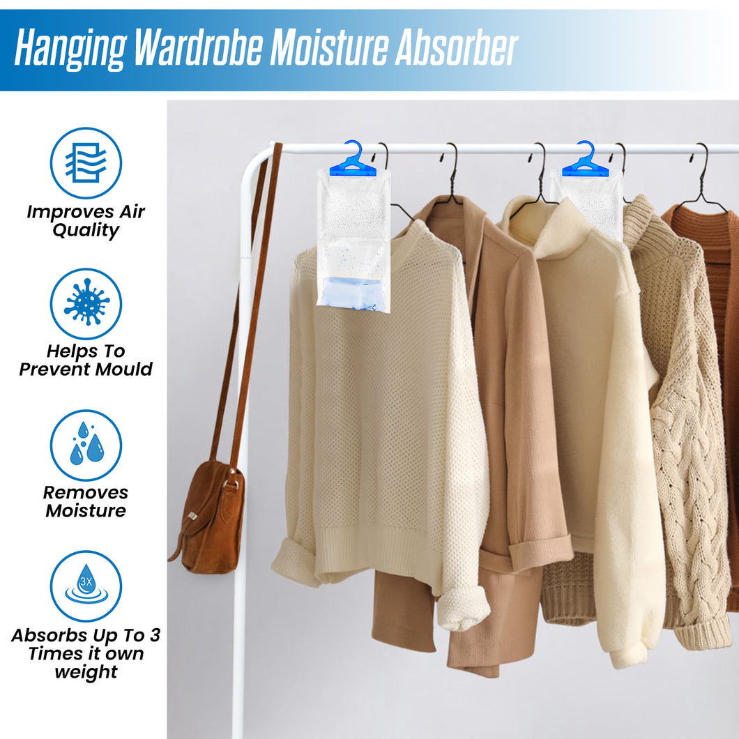 Hanging Wardrobe Dehumidifier - 2 in 1 Freshening & Absorption with Free Delivery