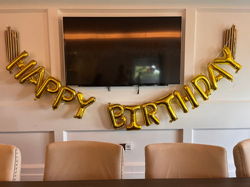 Large Inflatable Happy Birthday Balloon Banner – 11 Colours – Free UK Postage