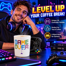 Load image into Gallery viewer, Puckator Game Over Gamer Mug – Ceramic Tea &amp; Coffee Cup with 3D Controller Handle