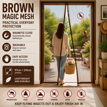 Load image into Gallery viewer, Magic Mesh Magnetic Mosquito &amp; Fly Screen Door – 5 Colours