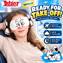 Load image into Gallery viewer, Relaxeazzz Asterix Idefix (Dogmatix) 2-in-1 Travel Pillow &amp; Eye Mask – Kids &amp; Adults