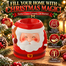 Load image into Gallery viewer, Puckator Christmas Santa Claus Ceramic Oil Burner &amp; Wax Melt Warmer – Festive Home Fragrance Decoration