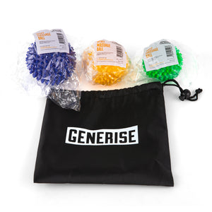 Generise Spiky Massage Balls Set, Smooth & Individual