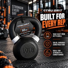 Load image into Gallery viewer, Generise Tru Grit Cast Iron Kettlebells - 10lbs to 30lbs