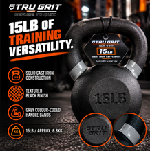 Load image into Gallery viewer, Generise Tru Grit Cast Iron Kettlebells - 10lbs to 30lbs