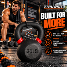Load image into Gallery viewer, Generise Tru Grit Cast Iron Kettlebells - 10lbs to 30lbs