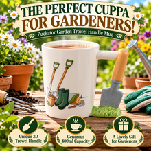 Load image into Gallery viewer, Puckator Garden Trowel Handle Mug – Novelty Gardening Tea &amp; Coffee Cup