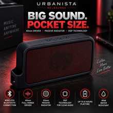Load image into Gallery viewer, Urbanista Melbourne Dark Clown Bluetooth Speaker – Black Portable Wireless Speaker