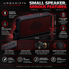Load image into Gallery viewer, Urbanista Melbourne Dark Clown Bluetooth Speaker – Black Portable Wireless Speaker