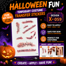 Load image into Gallery viewer, Halloween Wound Temporary Tattoo Stickers&nbsp;