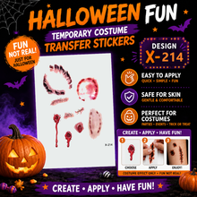Load image into Gallery viewer, Halloween Wound Temporary Tattoo Stickers&nbsp;