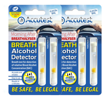 Load image into Gallery viewer, Accutest Alcohol Disposable Breathalyser (Twin pack)