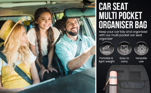Load image into Gallery viewer, Car Seat Multi Pocket Organiser - Black Nylon, Free UK Delivery