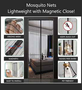 Magnetic Magic Mesh Mosquito Nets