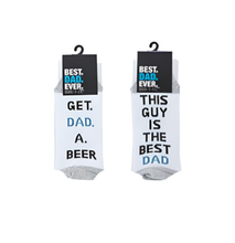 Load image into Gallery viewer, BEST DAD EVER Socks - Birthdays, Fathers Day Or Just Because Its Dad!