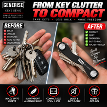 Load image into Gallery viewer, Generise Key Genie Compact Key Holder – Can Hold Up to 8 Keys | Black, Red or Blue