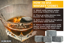 Load image into Gallery viewer, Granite Ice Cooler Whiskey Stones (Reusable)