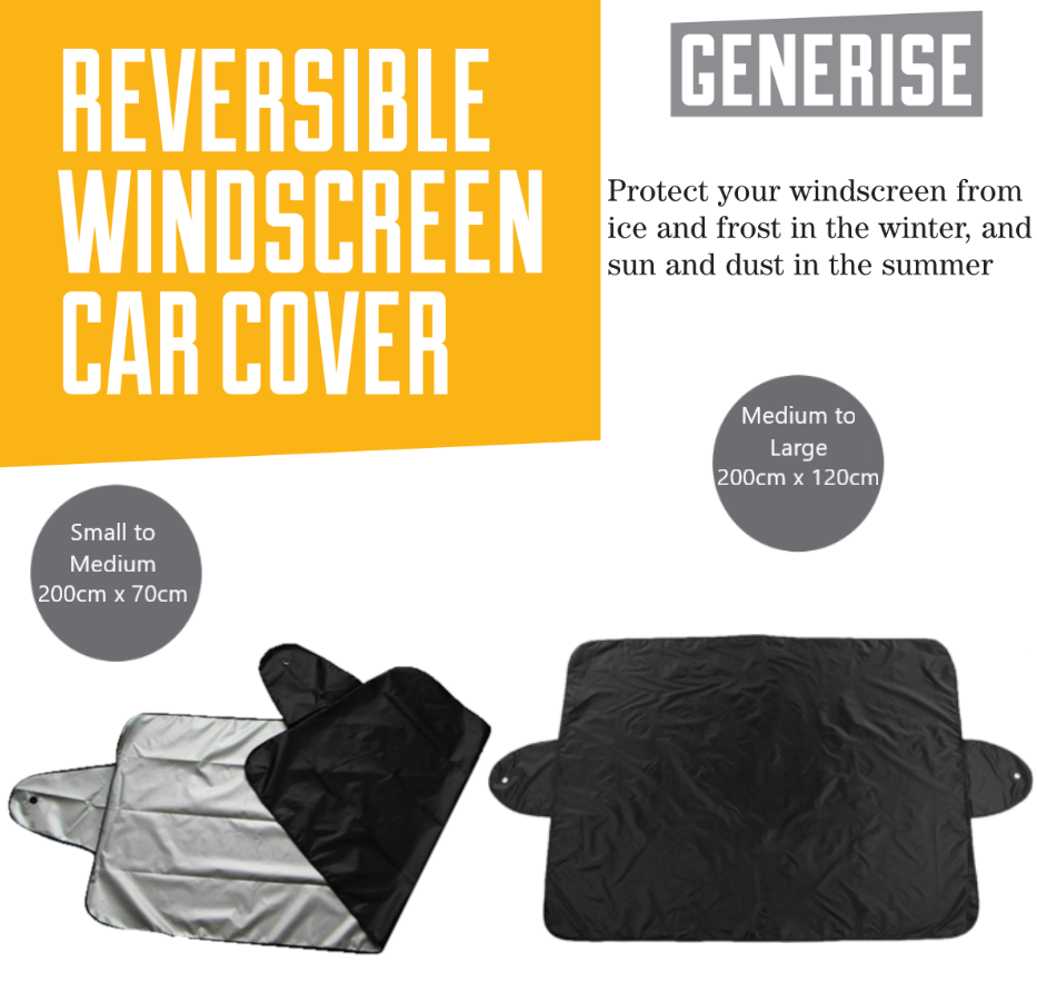 Reversible Car Windscreen Cover For Summer & Winter Use