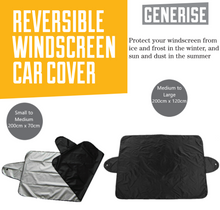 Load image into Gallery viewer, Windscreen Car Cover - Reversible For Year Round Use  - Medium to Large Cars 200cm x 120cm