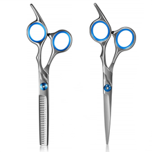 Load image into Gallery viewer, Generise 2pc Grooming Stainless Steel Scissor Set - Cutting and Thinning Scissors