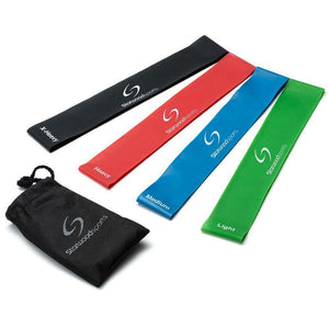 4pc Gym Loop Resistant Bands - Multi Weight - Weight Between 5lbs - 30lbs