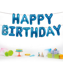 Load image into Gallery viewer, Inflatable Happy Birthday Balloon with String and Straw - 11 Colours