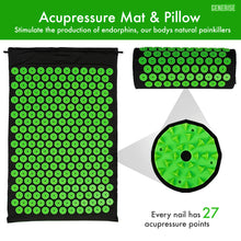 Load image into Gallery viewer, Generise Acupressure Mat with Pillow and Bag