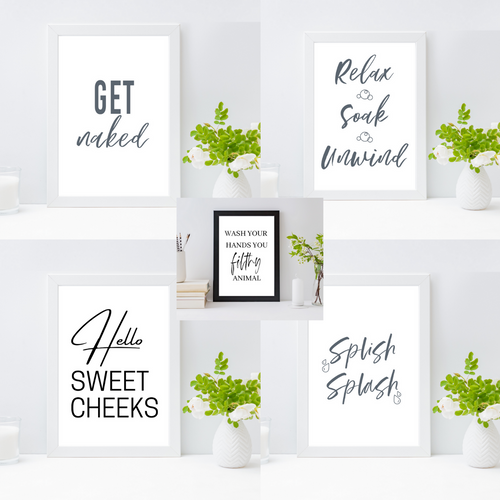 Generise Bathroom Wall Prints – Fun, Stylish & Cheeky A4 Décor – Free UK Delivery