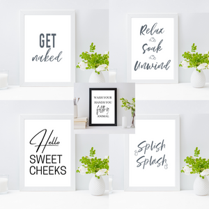 Generise Bathroom Wall Prints – Fun, Stylish & Cheeky A4 Décor – Free UK Delivery