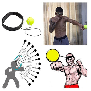 Boxing Ball Headband With Skipping Rope