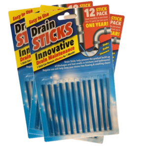 Drain Sticks 12 Pack - Help Keep Drains Clean