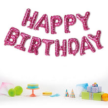 Load image into Gallery viewer, Inflatable Happy Birthday Balloon with String and Straw - 11 Colours