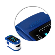Load image into Gallery viewer, Generise Oximeter Finger Tip Pulse - Blue &amp; White Case - Blue &amp; Yellow Display