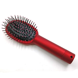 Generise 'Secret Stash' Hairbrush - Rubberised Handle - Red or Black