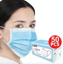 Load image into Gallery viewer, Generise 3 Ply Disposable Face Masks - Blue 50pcs WN