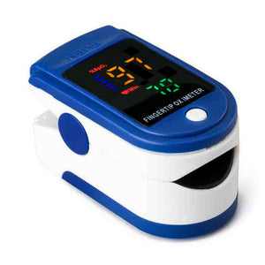 Generise Oximeter Finger Tip Pulse - Blue & White Case - Multi Colour Display with Large Text