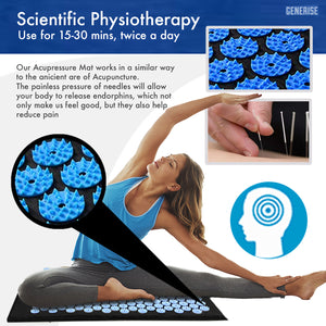 Generise Acupressure Mat with Pillow and Bag