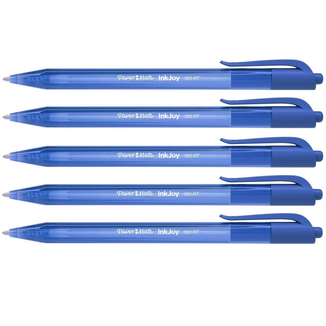 Paper Mate InkJoy 100 Retractable 0.7mm -Blue, Purple & Red PaperMate!