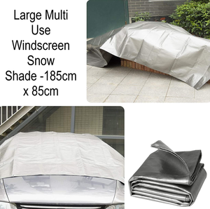 Windscreen Car Cover (185cm x 85cm) - Silver or Clear