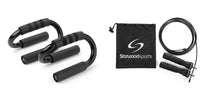 Load image into Gallery viewer, Generise Gym Push Up Stands With Generise Gym Starwood Skipping Rope