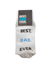 Load image into Gallery viewer, BEST DAD EVER Fathers Day Socks  - 3 Types