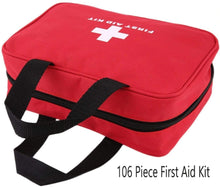 Load image into Gallery viewer, 106pc First Aid Kit with Carry Bag