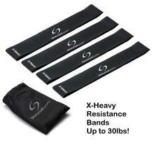 Load image into Gallery viewer, Gym Loop Resistant Bands - Black X-Heavy